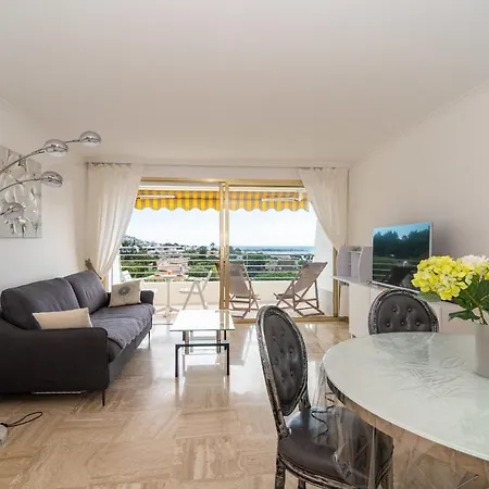 Splendid 1 Bedroom In Swimming Pool Tennis Stunning Sea View By Olam 度假居 戛纳