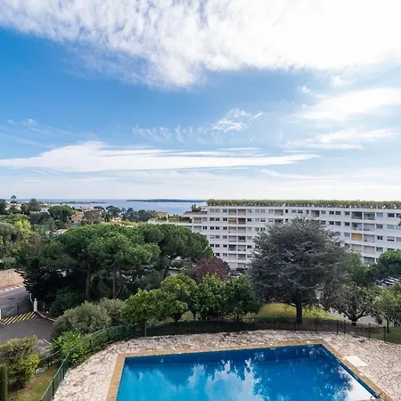 度假居 Splendid 1 Bedroom In Swimming Pool Tennis Stunning Sea View By Olam 戛纳